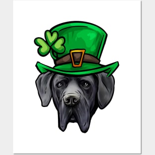 St Patricks Day Great Dane Posters and Art